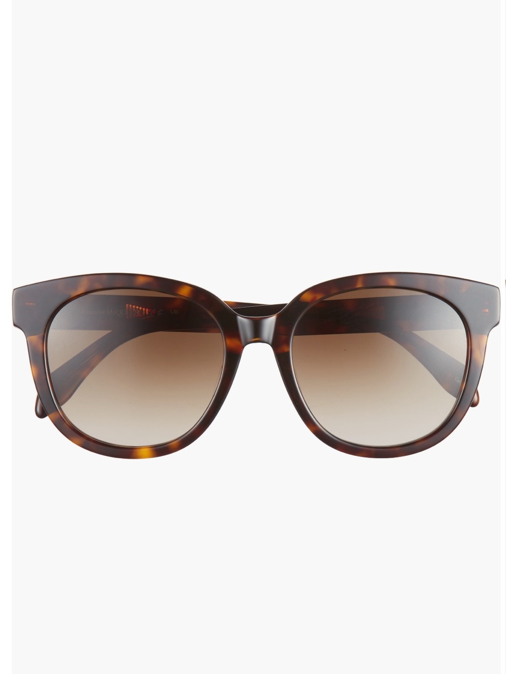 Alexander McQueen Tortoiseshell Cat-Eye Sunglasses Gradient Lenses NWT